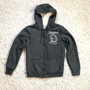 Disneyland Disney Parks Fuzzy 55th Anniversary Zip Up Hoodie